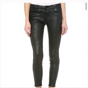 Habitual Grace Black Snakeskin Low Rise Skinny Ankle Stretch Size 25 Made USA